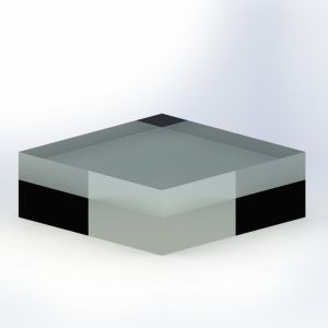 Acrylic Block 3" x 3" x 1" thick GlassAlike